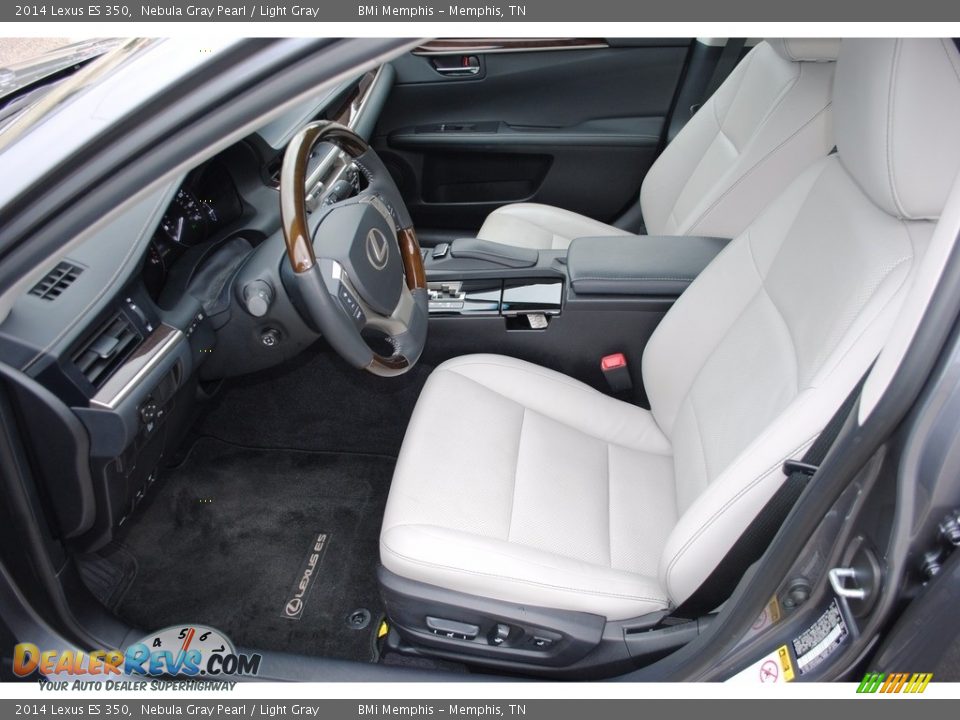 2014 Lexus ES 350 Nebula Gray Pearl / Light Gray Photo #12