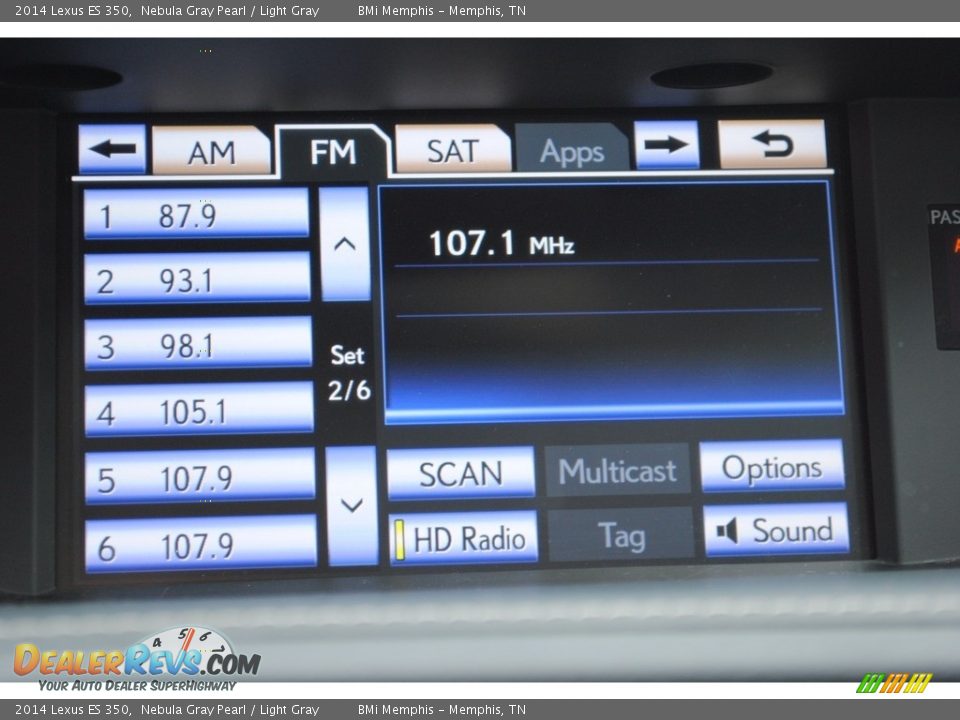 2014 Lexus ES 350 Nebula Gray Pearl / Light Gray Photo #19