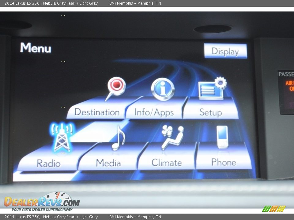 2014 Lexus ES 350 Nebula Gray Pearl / Light Gray Photo #20