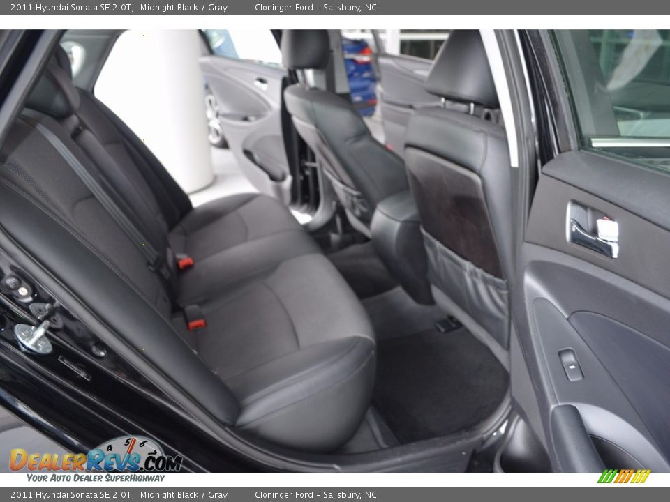 2011 Hyundai Sonata SE 2.0T Midnight Black / Gray Photo #14