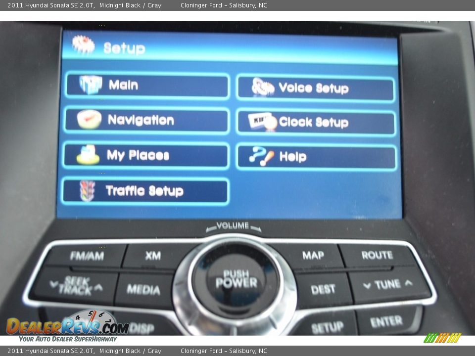 2011 Hyundai Sonata SE 2.0T Midnight Black / Gray Photo #18
