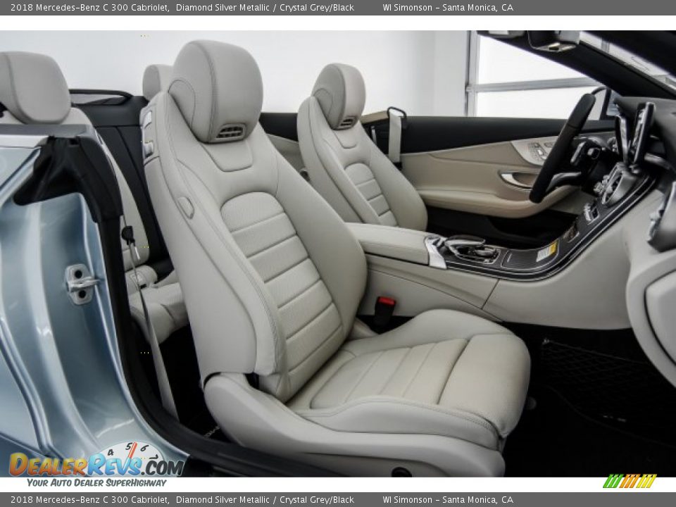 2018 Mercedes-Benz C 300 Cabriolet Diamond Silver Metallic / Crystal Grey/Black Photo #2