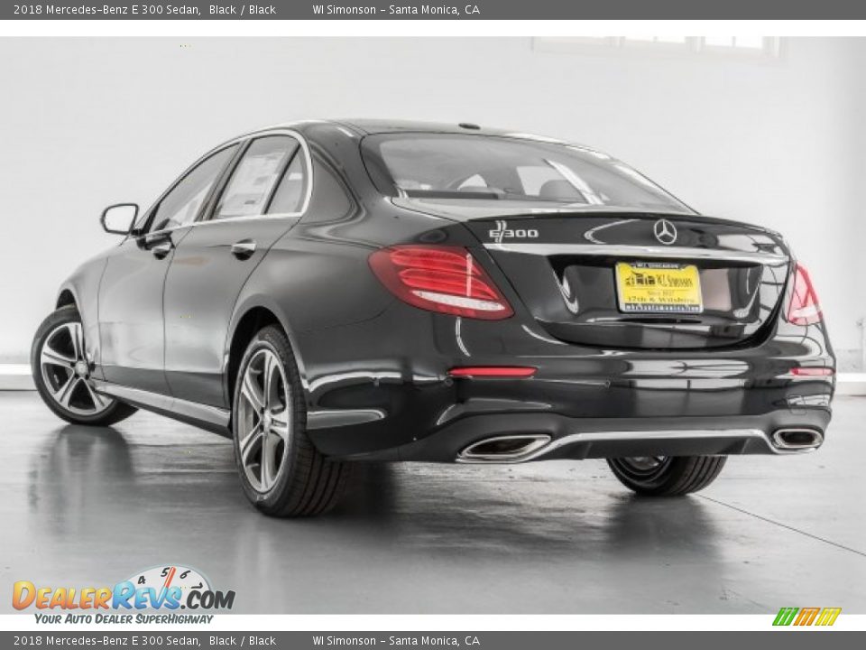 2018 Mercedes-Benz E 300 Sedan Black / Black Photo #3