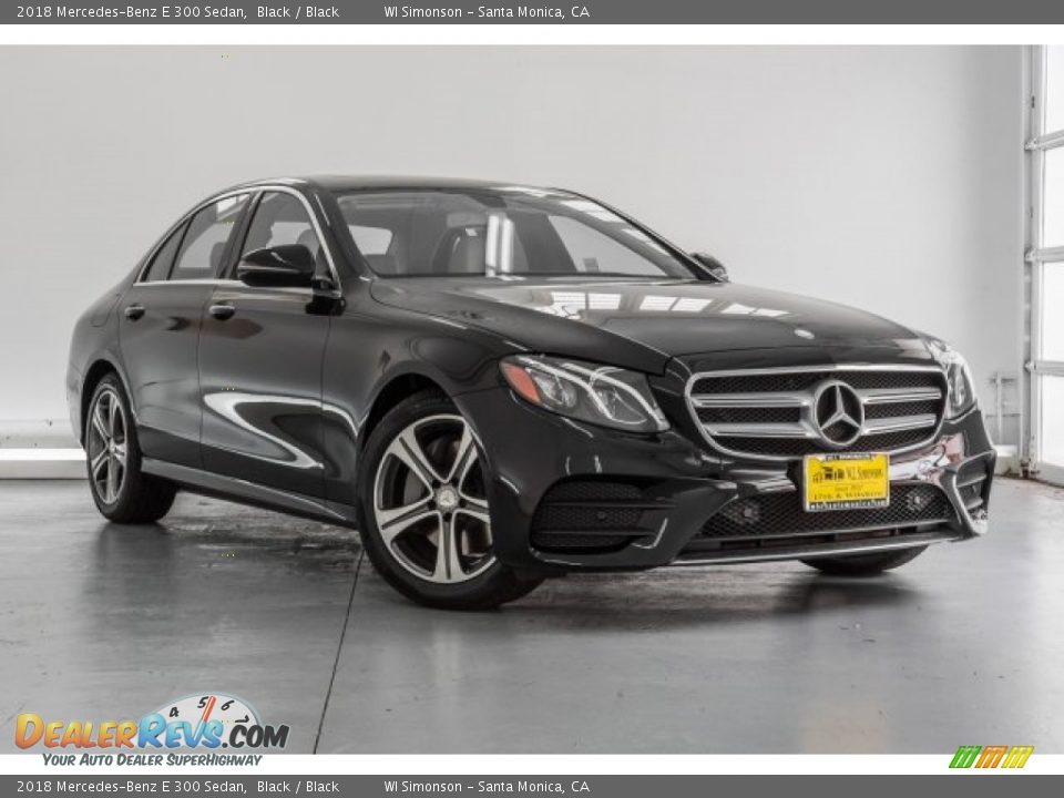 2018 Mercedes-Benz E 300 Sedan Black / Black Photo #12