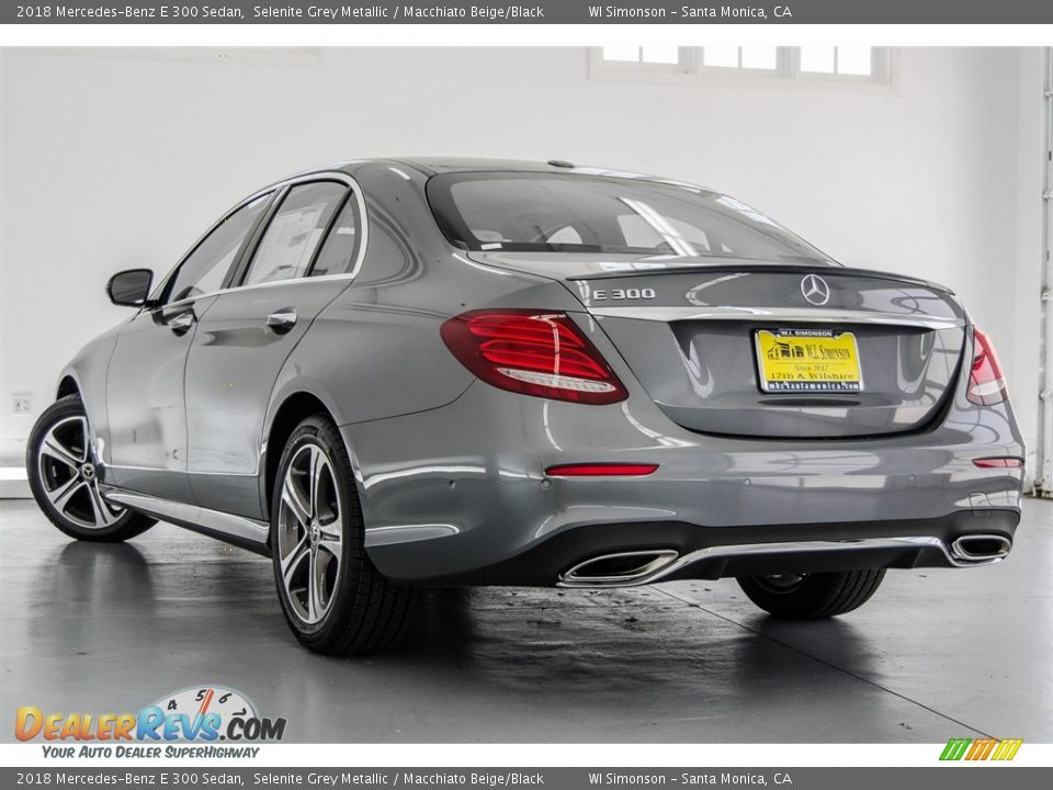 2018 Mercedes-Benz E 300 Sedan Selenite Grey Metallic / Macchiato Beige/Black Photo #3