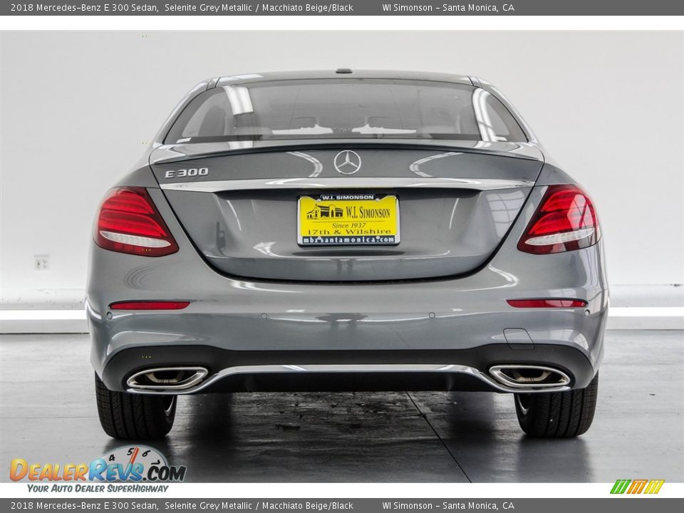 2018 Mercedes-Benz E 300 Sedan Selenite Grey Metallic / Macchiato Beige/Black Photo #4