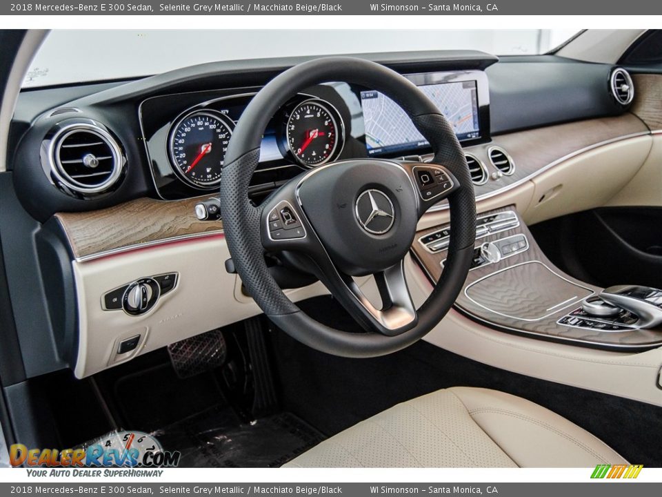 2018 Mercedes-Benz E 300 Sedan Selenite Grey Metallic / Macchiato Beige/Black Photo #7