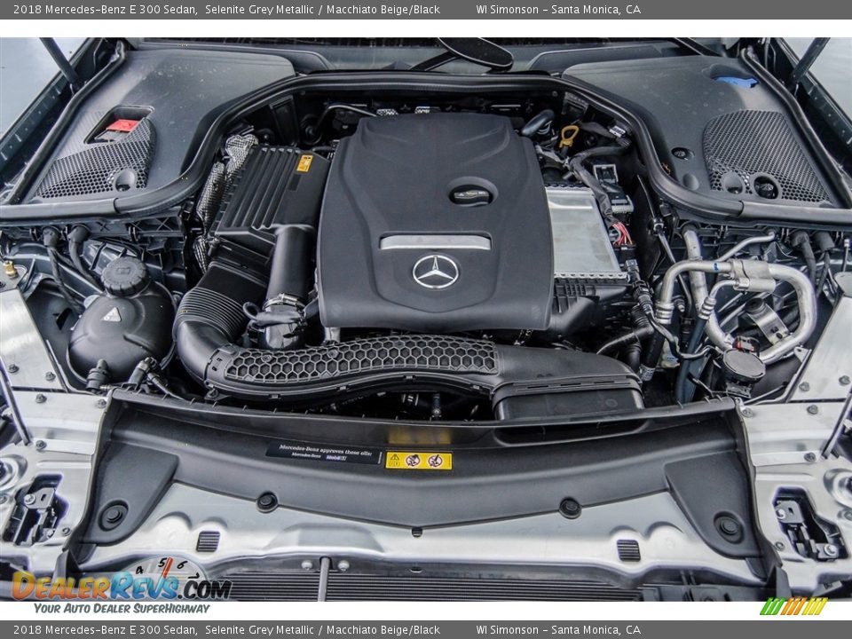 2018 Mercedes-Benz E 300 Sedan Selenite Grey Metallic / Macchiato Beige/Black Photo #8