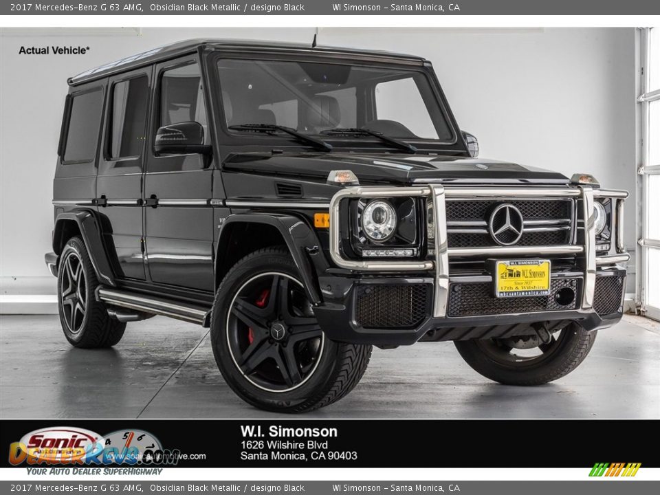 2017 Mercedes-Benz G 63 AMG Obsidian Black Metallic / designo Black Photo #1