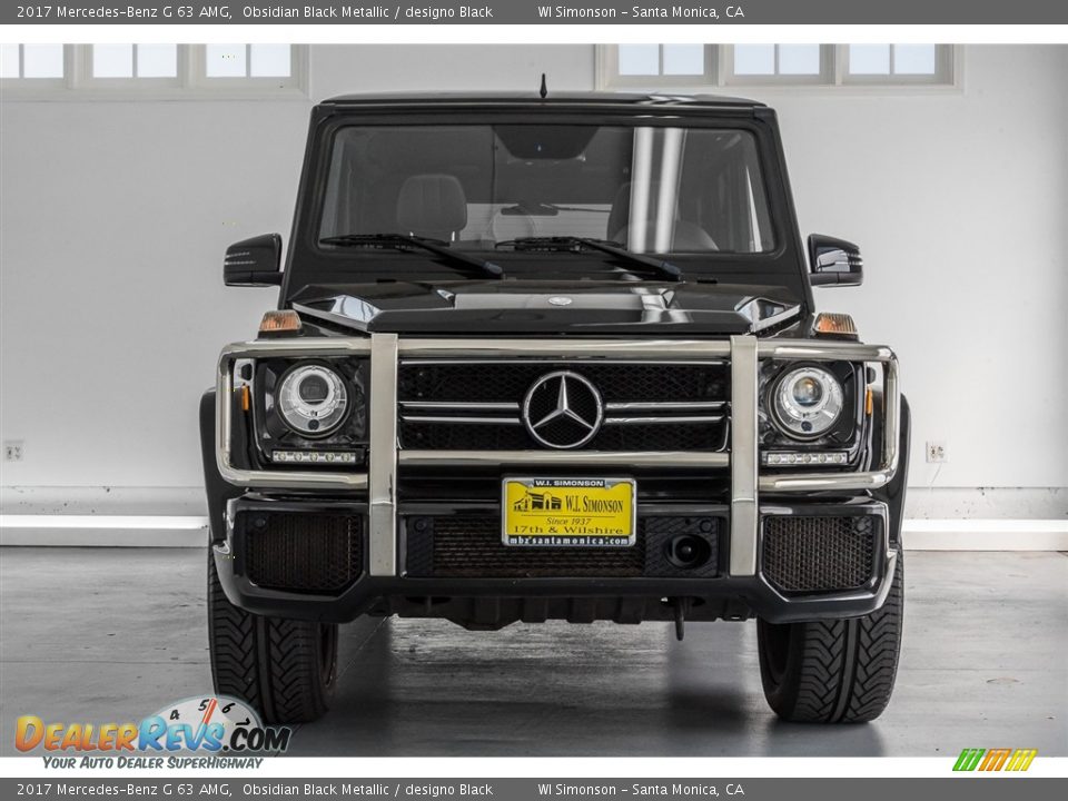 2017 Mercedes-Benz G 63 AMG Obsidian Black Metallic / designo Black Photo #2