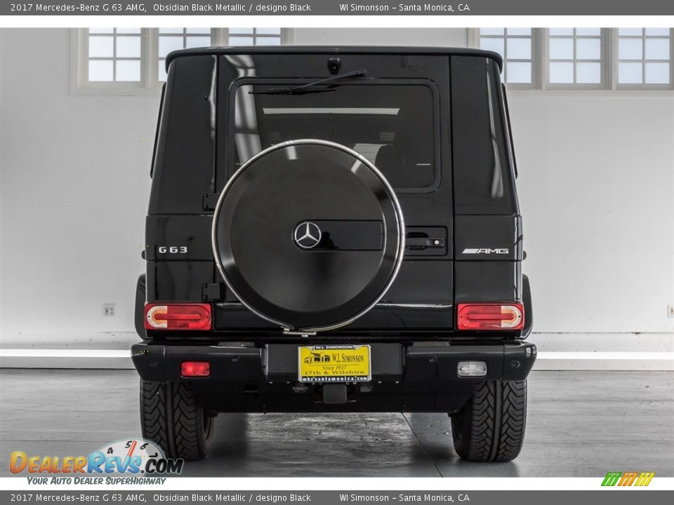 2017 Mercedes-Benz G 63 AMG Obsidian Black Metallic / designo Black Photo #3