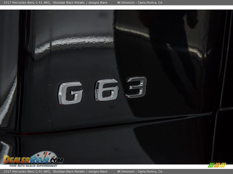 2017 Mercedes-Benz G 63 AMG Obsidian Black Metallic / designo Black Photo #7