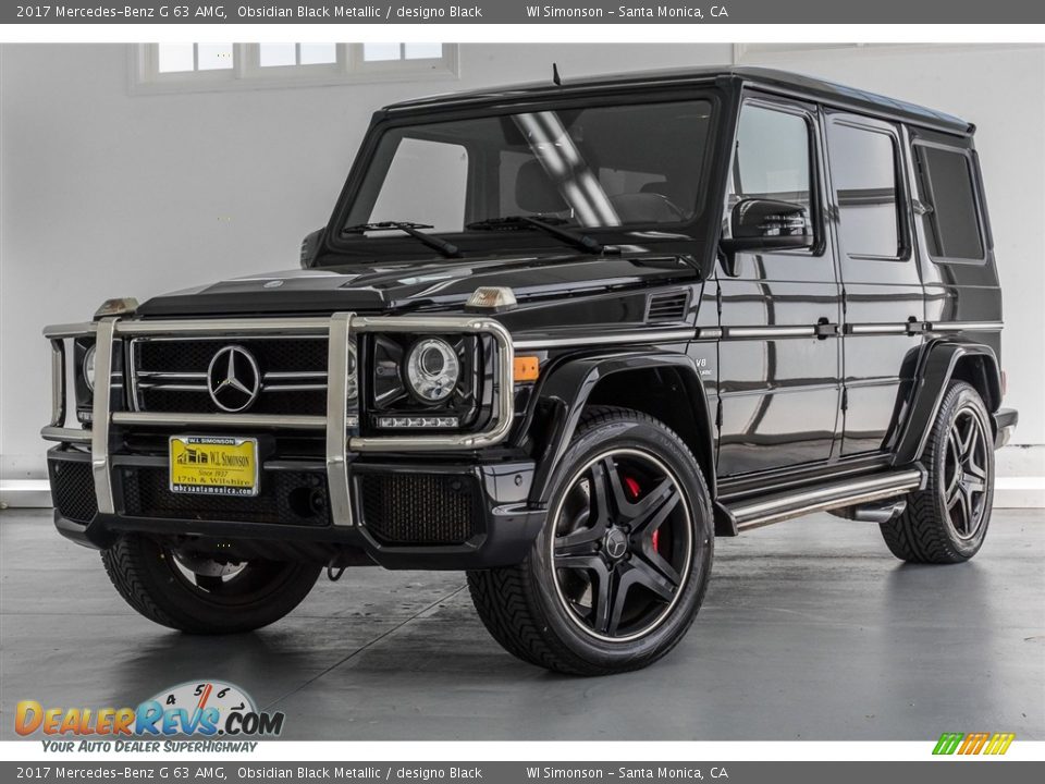 2017 Mercedes-Benz G 63 AMG Obsidian Black Metallic / designo Black Photo #14