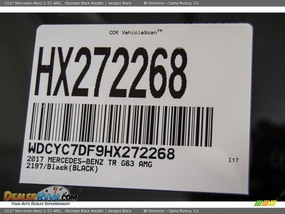 2017 Mercedes-Benz G 63 AMG Obsidian Black Metallic / designo Black Photo #22