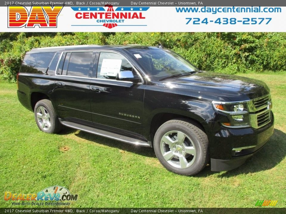 2017 Chevrolet Suburban Premier 4WD Black / Cocoa/Mahogany Photo #1