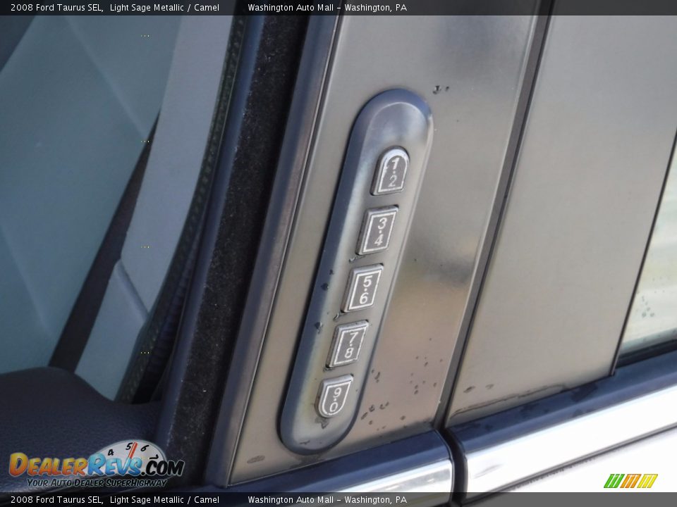 2008 Ford Taurus SEL Light Sage Metallic / Camel Photo #7