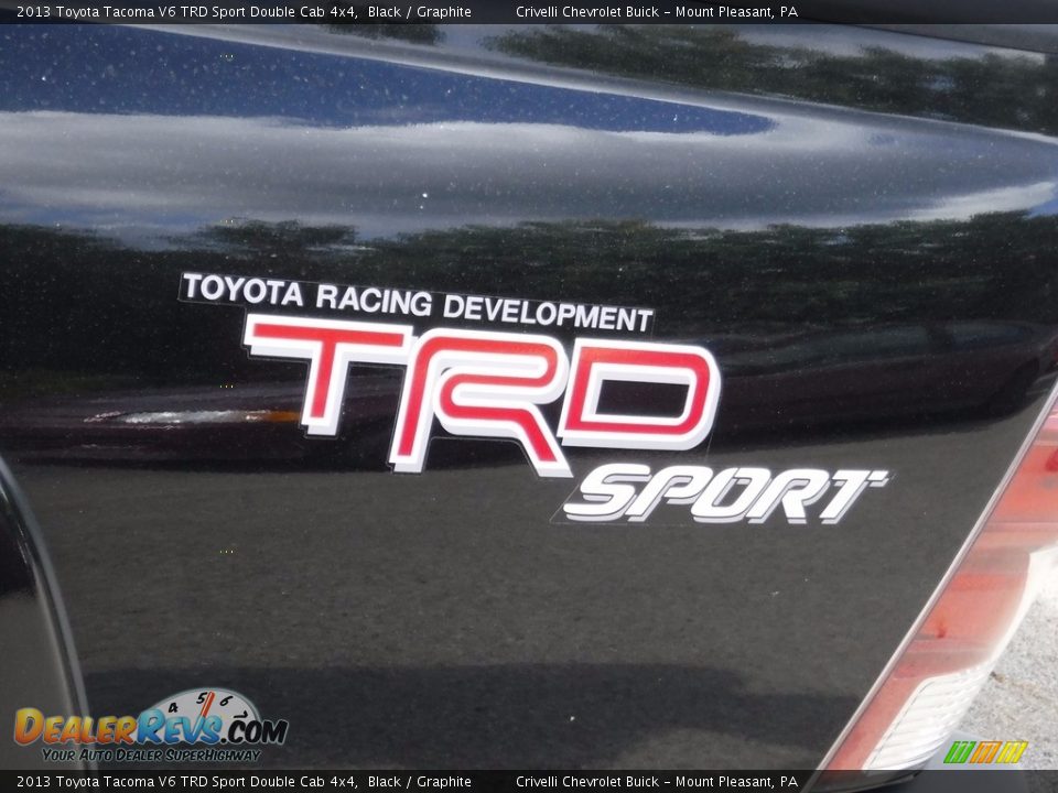 2013 Toyota Tacoma V6 TRD Sport Double Cab 4x4 Black / Graphite Photo #6