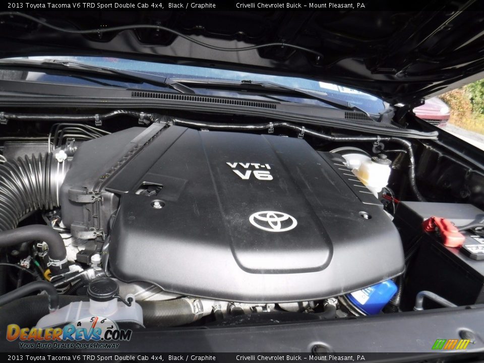 2013 Toyota Tacoma V6 TRD Sport Double Cab 4x4 Black / Graphite Photo #15