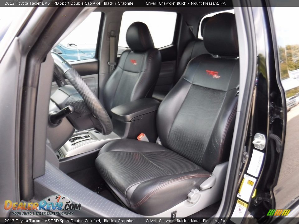 2013 Toyota Tacoma V6 TRD Sport Double Cab 4x4 Black / Graphite Photo #18
