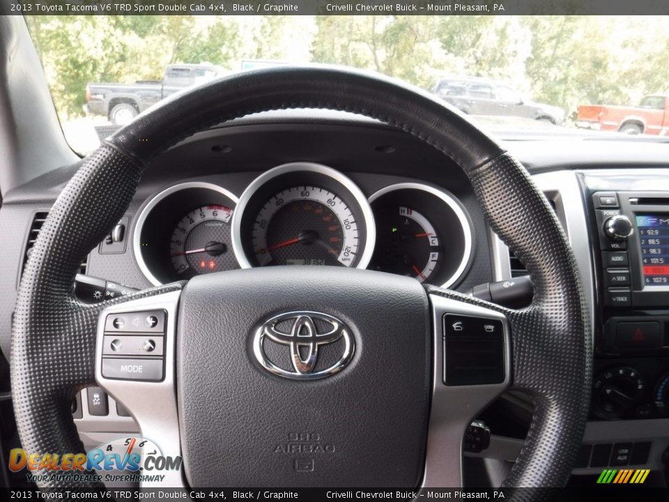 2013 Toyota Tacoma V6 TRD Sport Double Cab 4x4 Black / Graphite Photo #30