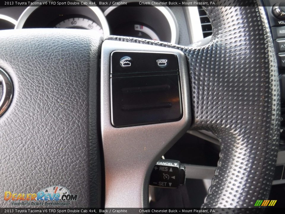 2013 Toyota Tacoma V6 TRD Sport Double Cab 4x4 Black / Graphite Photo #32