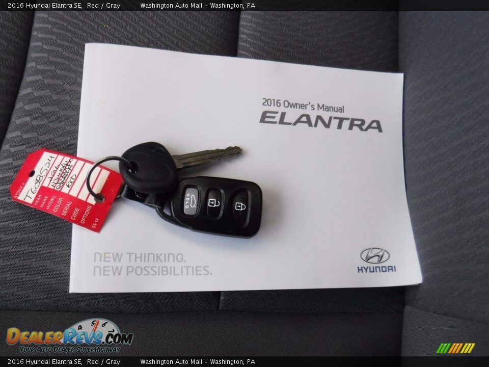 2016 Hyundai Elantra SE Red / Gray Photo #23
