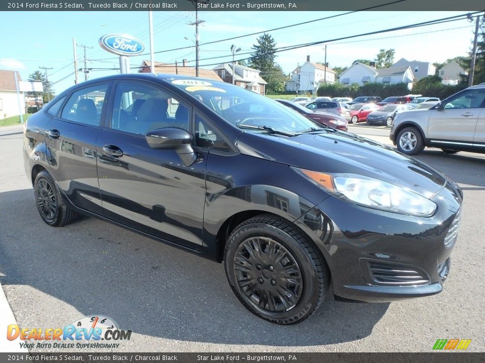 2014 Ford Fiesta S Sedan Tuxedo Black / Charcoal Black Photo #3