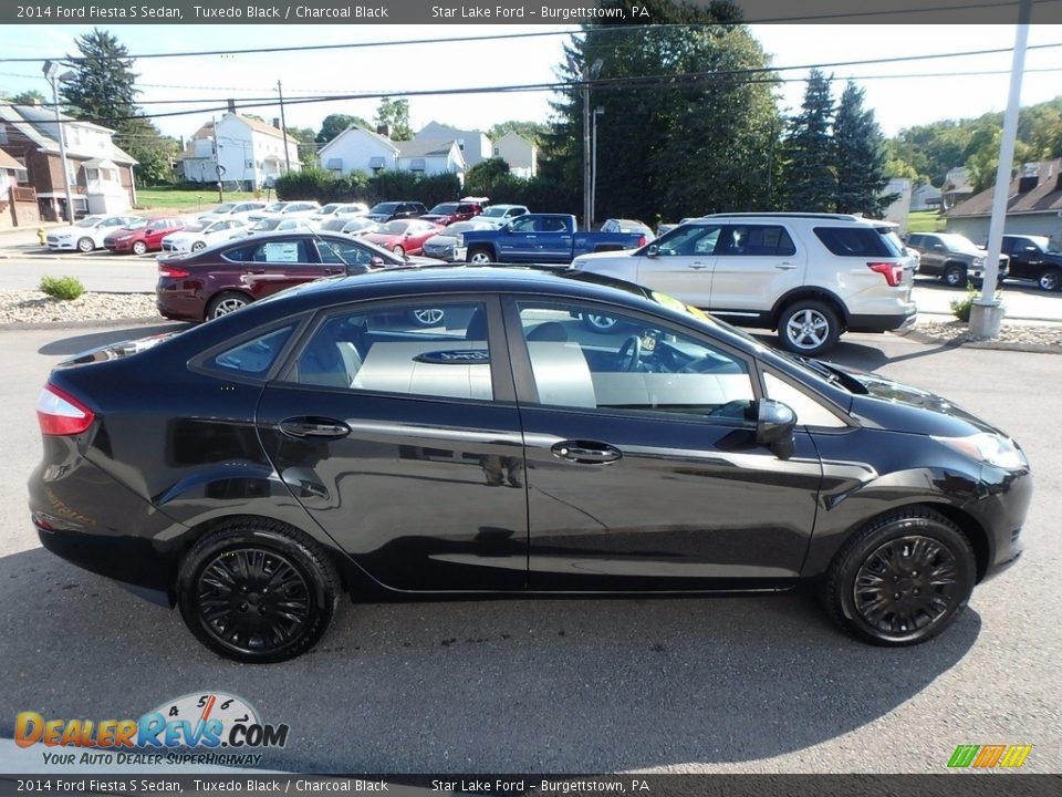 2014 Ford Fiesta S Sedan Tuxedo Black / Charcoal Black Photo #4