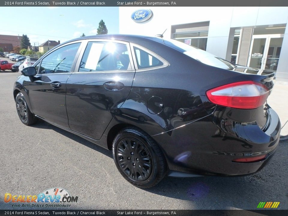 2014 Ford Fiesta S Sedan Tuxedo Black / Charcoal Black Photo #7