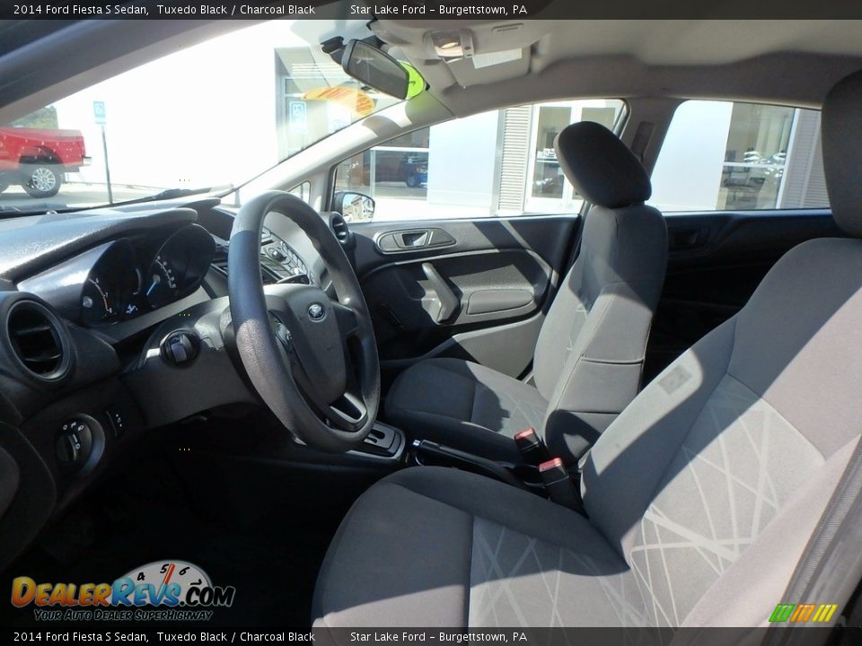 2014 Ford Fiesta S Sedan Tuxedo Black / Charcoal Black Photo #9