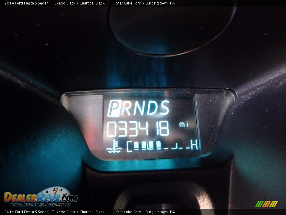 2014 Ford Fiesta S Sedan Tuxedo Black / Charcoal Black Photo #20