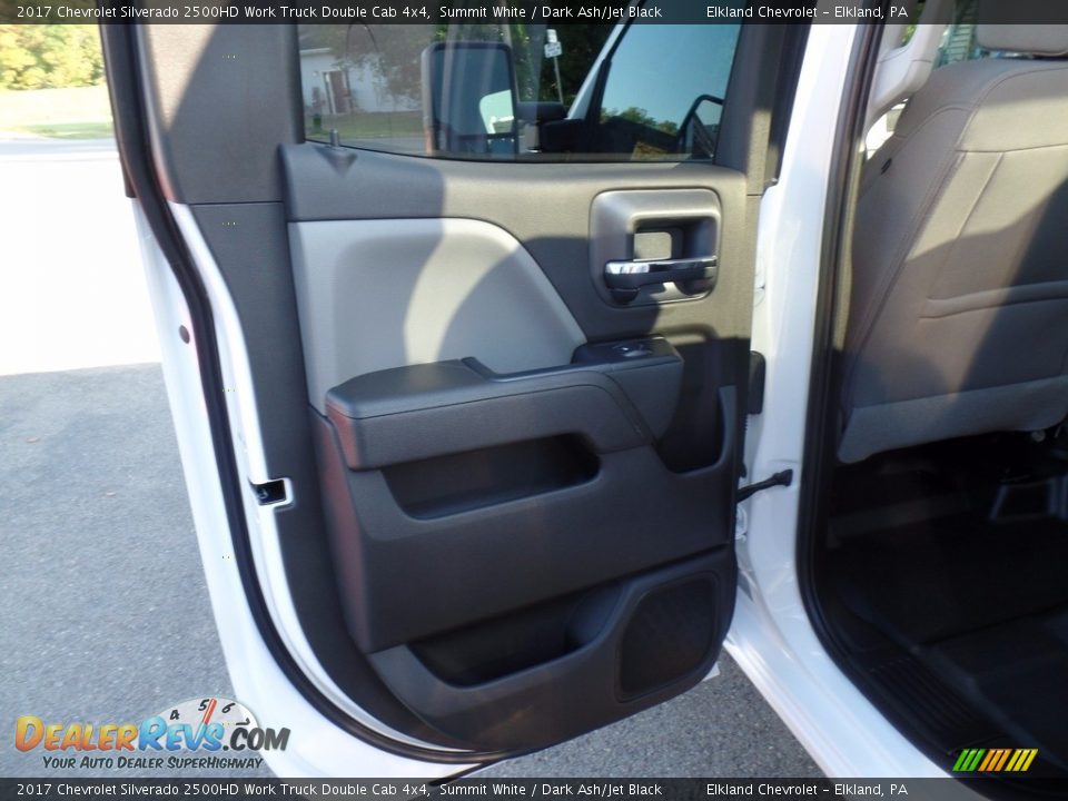 2017 Chevrolet Silverado 2500HD Work Truck Double Cab 4x4 Summit White / Dark Ash/Jet Black Photo #36