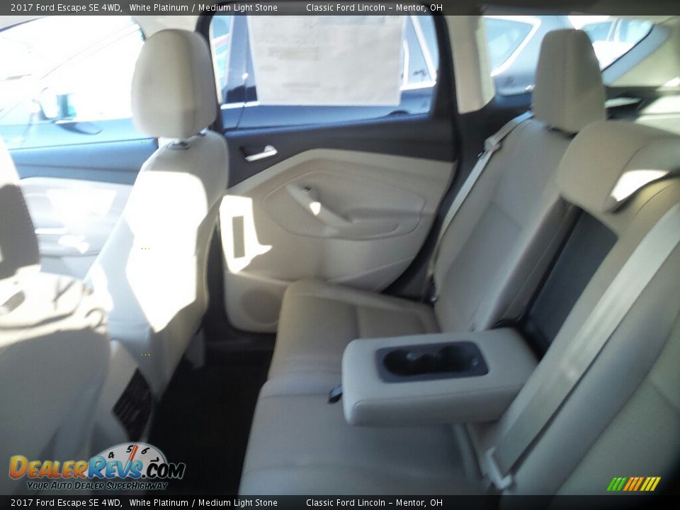 2017 Ford Escape SE 4WD White Platinum / Medium Light Stone Photo #5