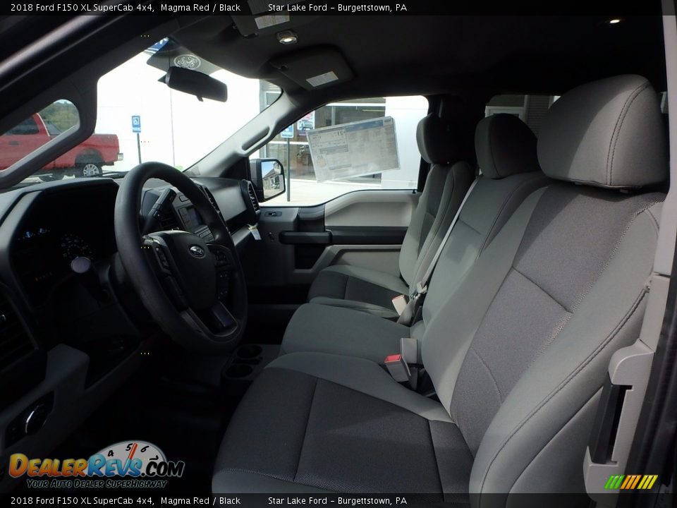2018 Ford F150 XL SuperCab 4x4 Magma Red / Black Photo #9