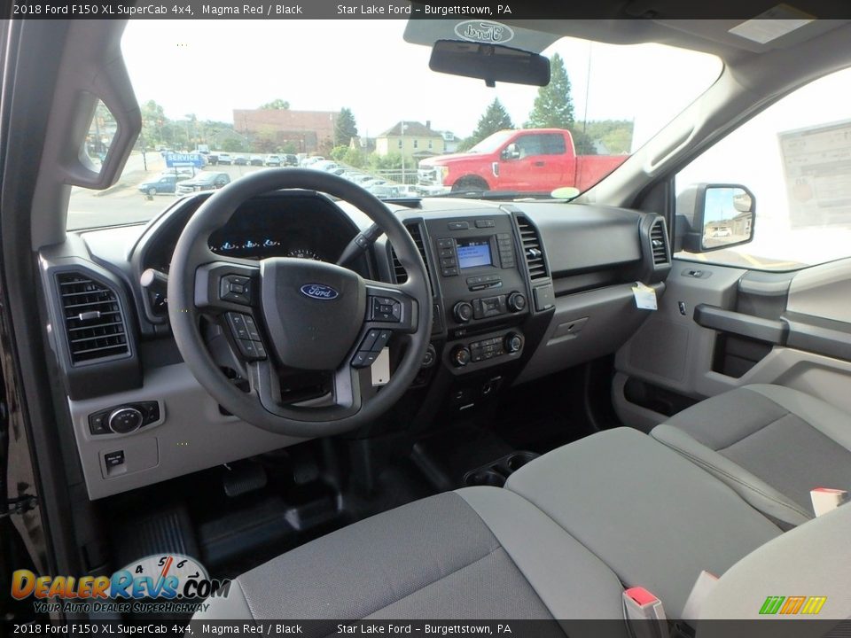 2018 Ford F150 XL SuperCab 4x4 Magma Red / Black Photo #11