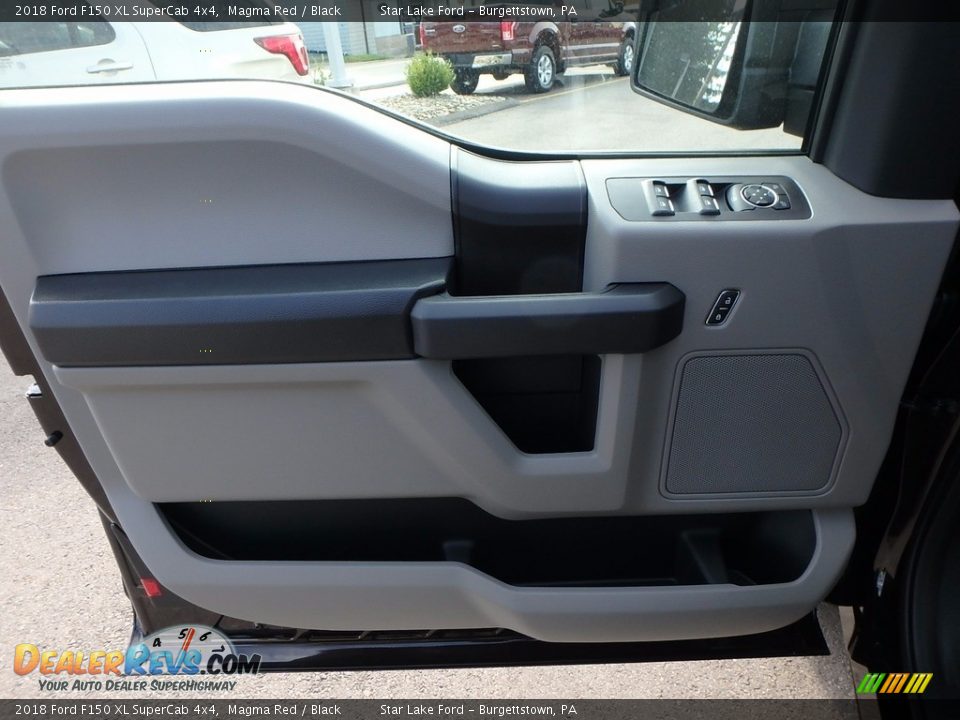 2018 Ford F150 XL SuperCab 4x4 Magma Red / Black Photo #12
