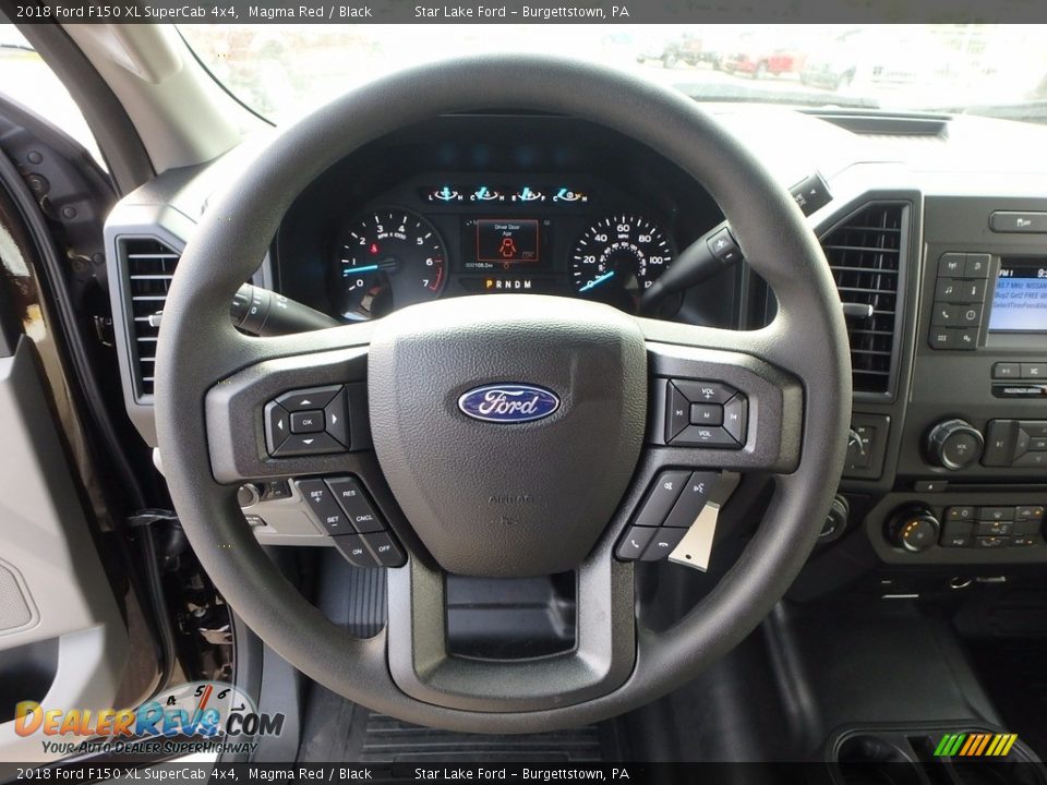 2018 Ford F150 XL SuperCab 4x4 Magma Red / Black Photo #14
