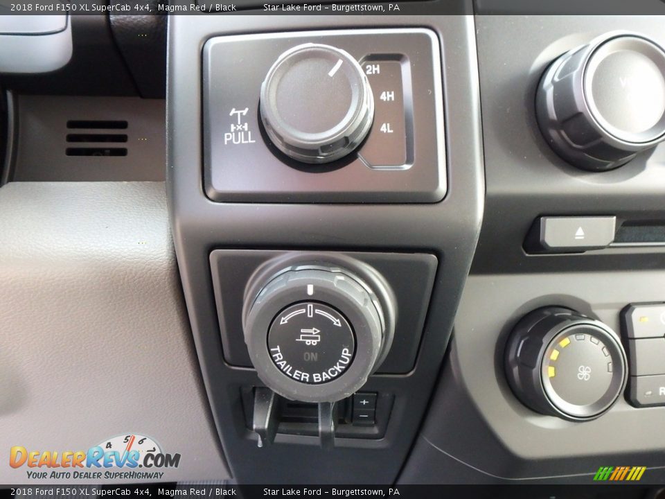 2018 Ford F150 XL SuperCab 4x4 Magma Red / Black Photo #16