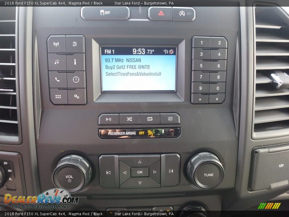 2018 Ford F150 XL SuperCab 4x4 Magma Red / Black Photo #17