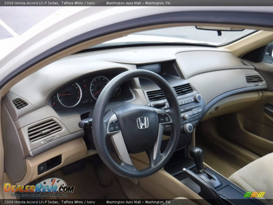 2009 Honda Accord LX-P Sedan Taffeta White / Ivory Photo #11