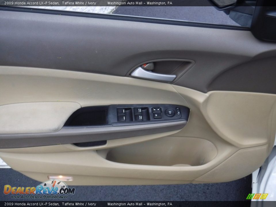 2009 Honda Accord LX-P Sedan Taffeta White / Ivory Photo #12