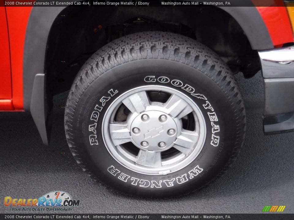 2008 Chevrolet Colorado LT Extended Cab 4x4 Inferno Orange Metallic / Ebony Photo #3