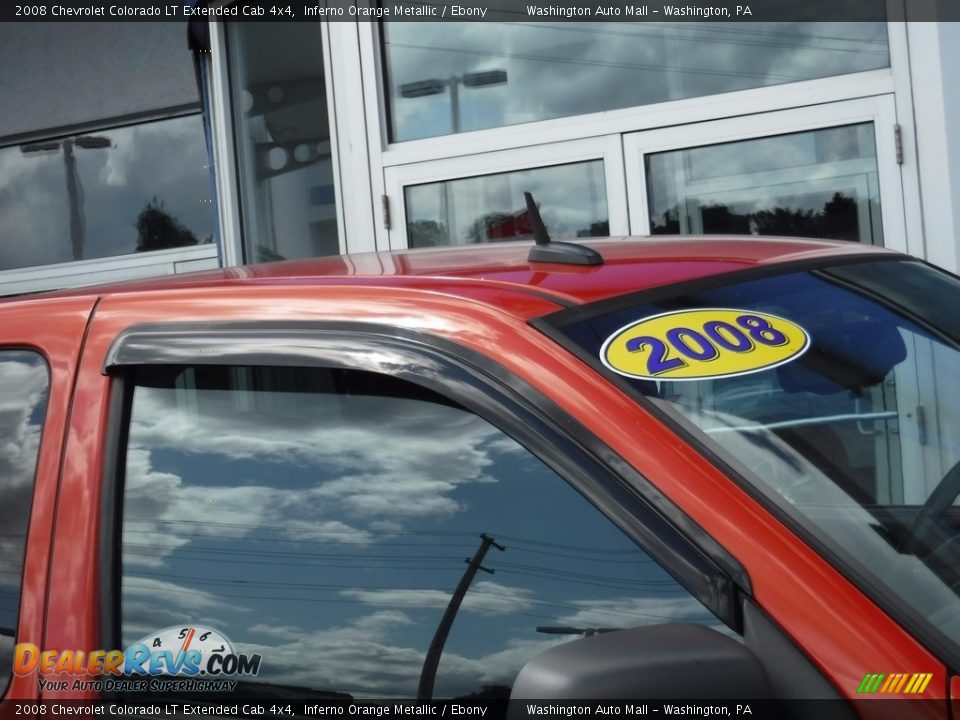 2008 Chevrolet Colorado LT Extended Cab 4x4 Inferno Orange Metallic / Ebony Photo #4