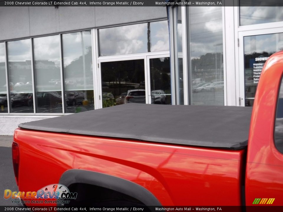 2008 Chevrolet Colorado LT Extended Cab 4x4 Inferno Orange Metallic / Ebony Photo #5