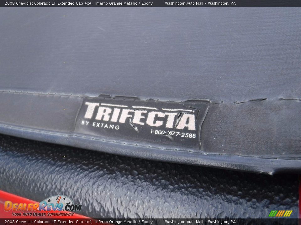 2008 Chevrolet Colorado LT Extended Cab 4x4 Inferno Orange Metallic / Ebony Photo #13
