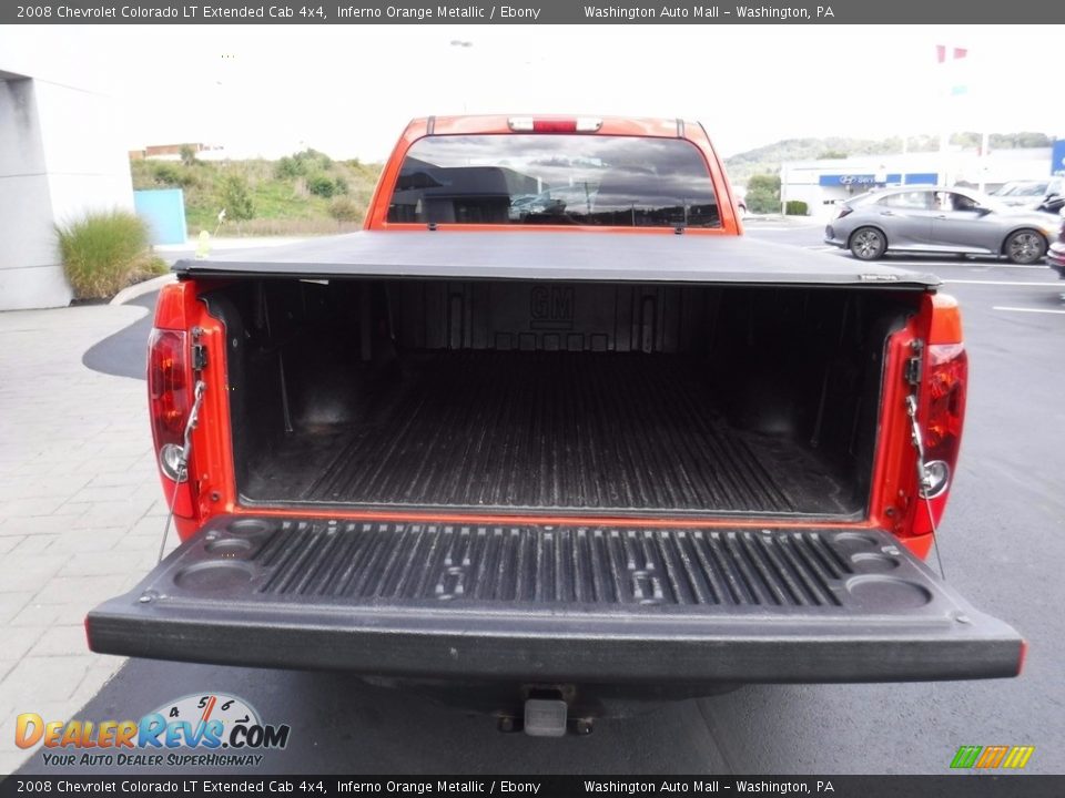 2008 Chevrolet Colorado LT Extended Cab 4x4 Inferno Orange Metallic / Ebony Photo #15