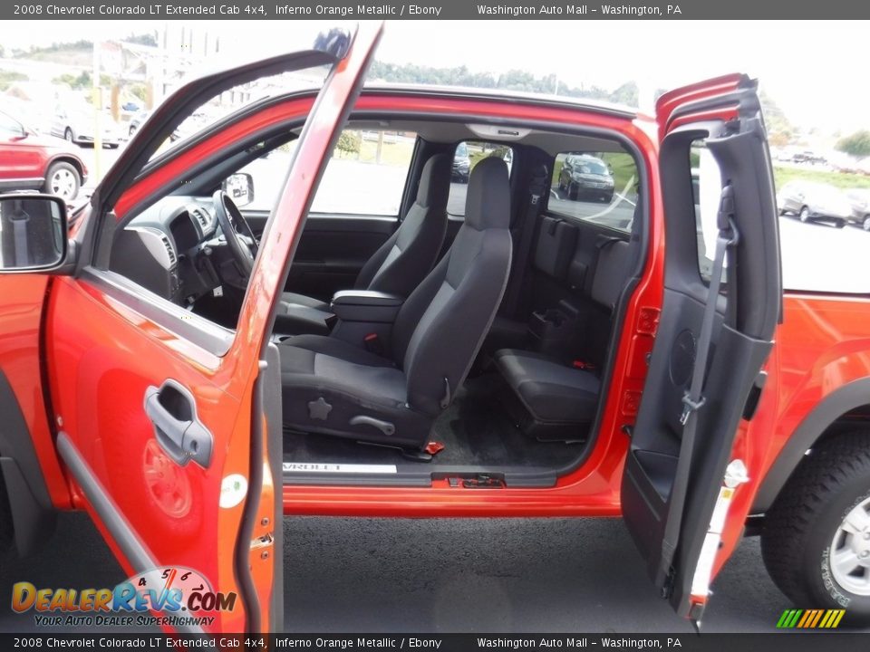 2008 Chevrolet Colorado LT Extended Cab 4x4 Inferno Orange Metallic / Ebony Photo #16