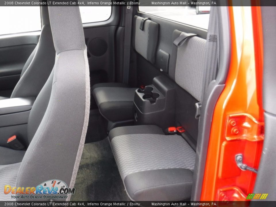 2008 Chevrolet Colorado LT Extended Cab 4x4 Inferno Orange Metallic / Ebony Photo #18