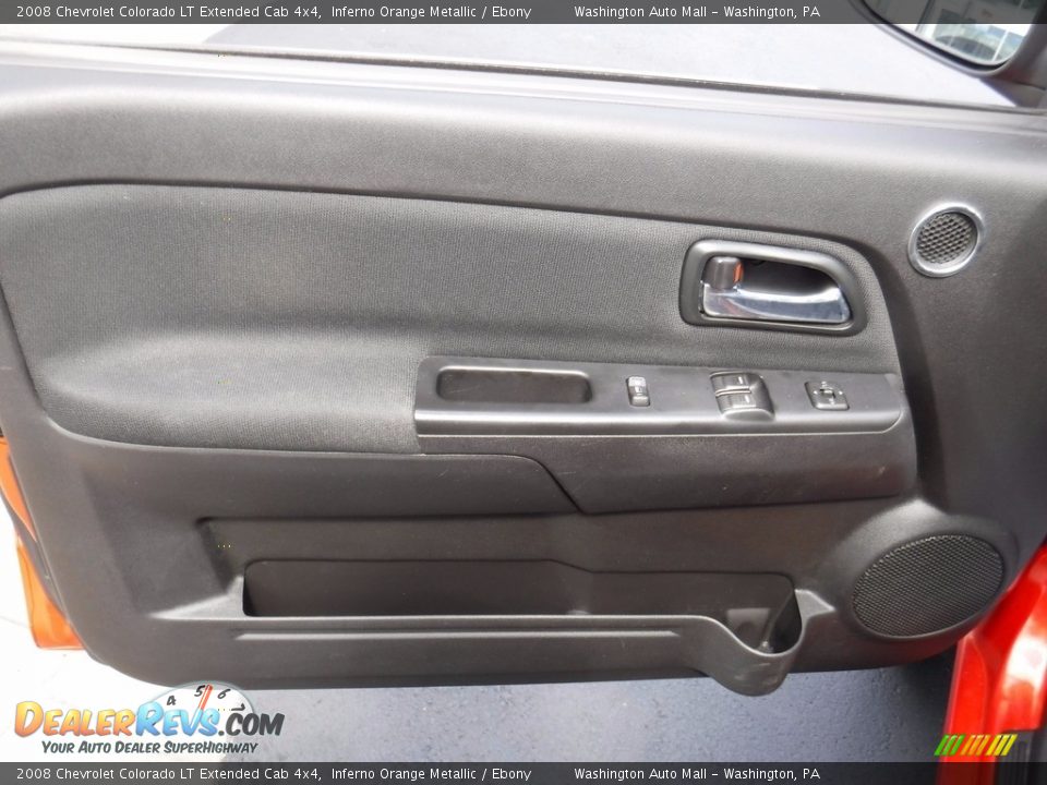 2008 Chevrolet Colorado LT Extended Cab 4x4 Inferno Orange Metallic / Ebony Photo #19