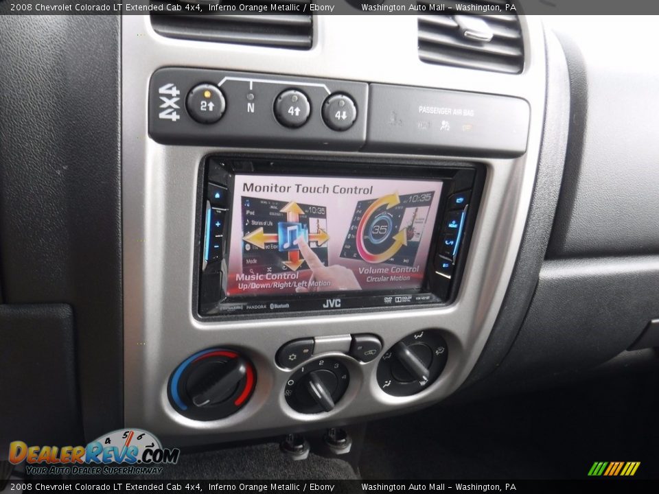 2008 Chevrolet Colorado LT Extended Cab 4x4 Inferno Orange Metallic / Ebony Photo #20
